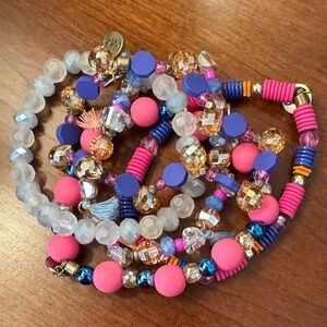 Erimish Colorful Beaded Bracelet Set of 5